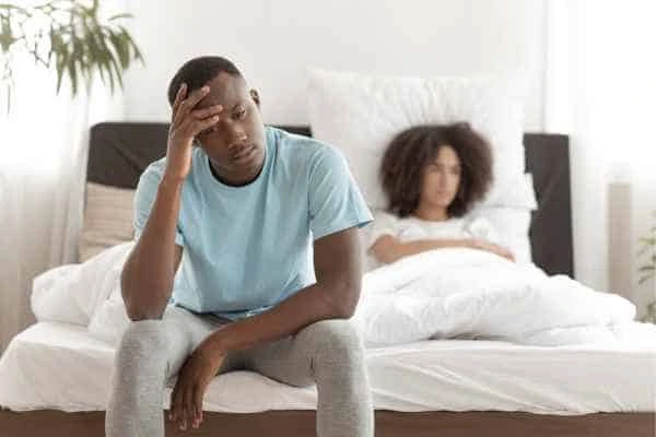 Man upset about ED symptoms
