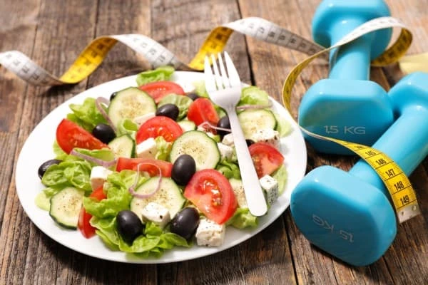 Example of good diet and exercise