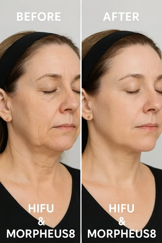 HIFU & Morpheus8 treatment results - book in today!