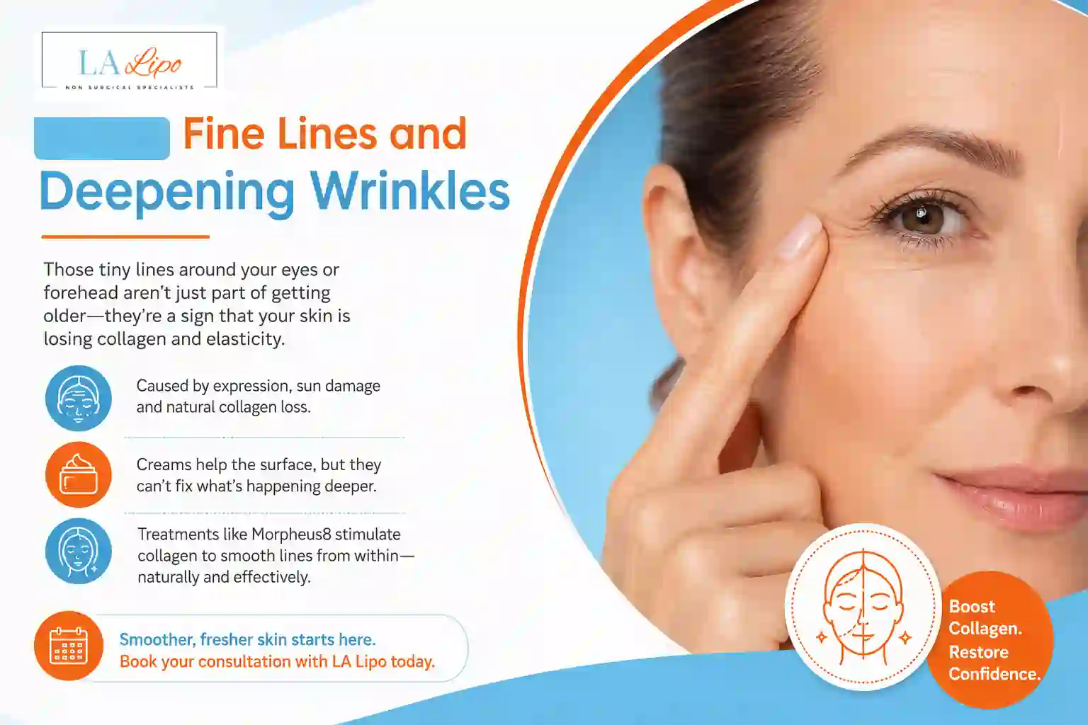 Sign #2: Fine Lines and Deepening Wrinkles